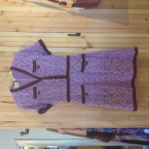 Gucci Purple Lace Shift Dress